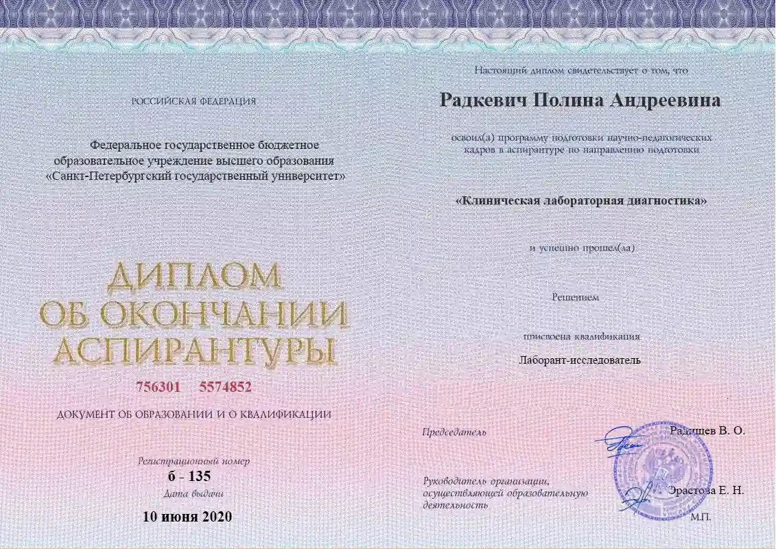 Диплом аспирантуры